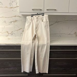 Rag & Bone Ruth Super High-Rise Wide-Leg Ankle Jeans—Size 30